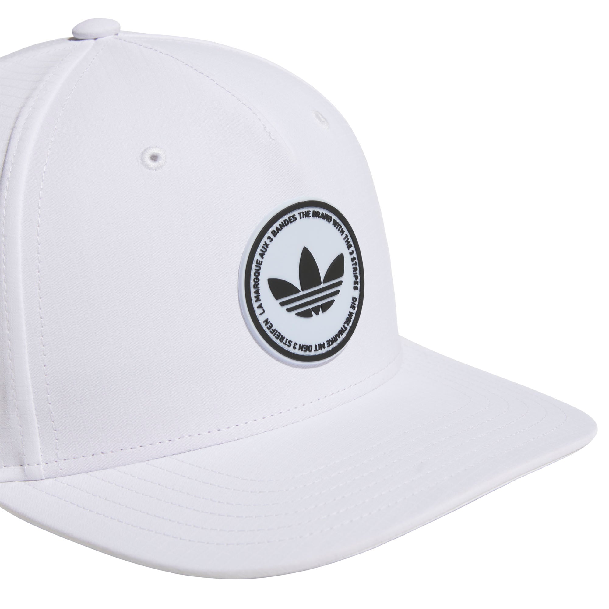 Men's White adidas Originals Emblem 2.0 Snapback Hat