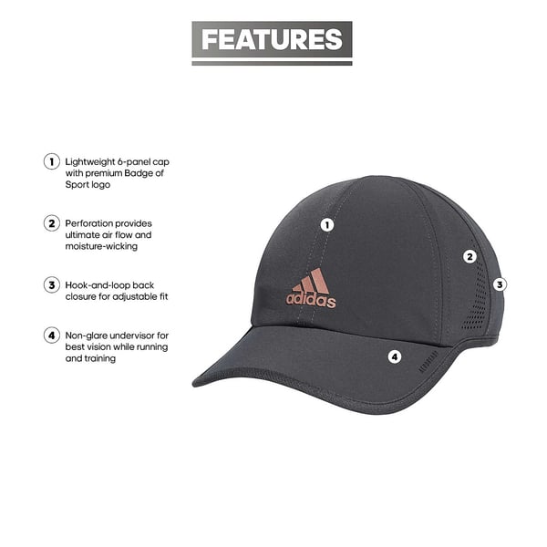 adidas Aeroready Women\'s Superlite Training Running Strapback Hat Cap adidas Superlite 3 Hat - White | Free Shipping with adiClub main image 2