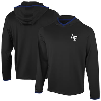  Air Force Falcons Antigua Brink Color Pop Long Sleeve Hoodie T-Shirt - Black
