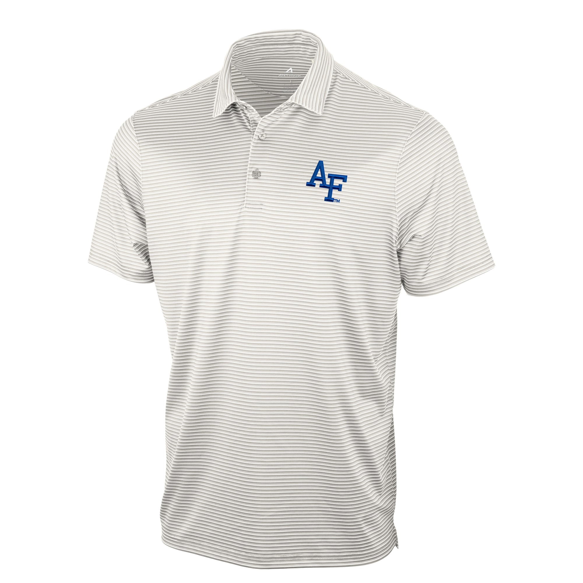 Men's Antigua Gray Air Force Falcons Eager Polo