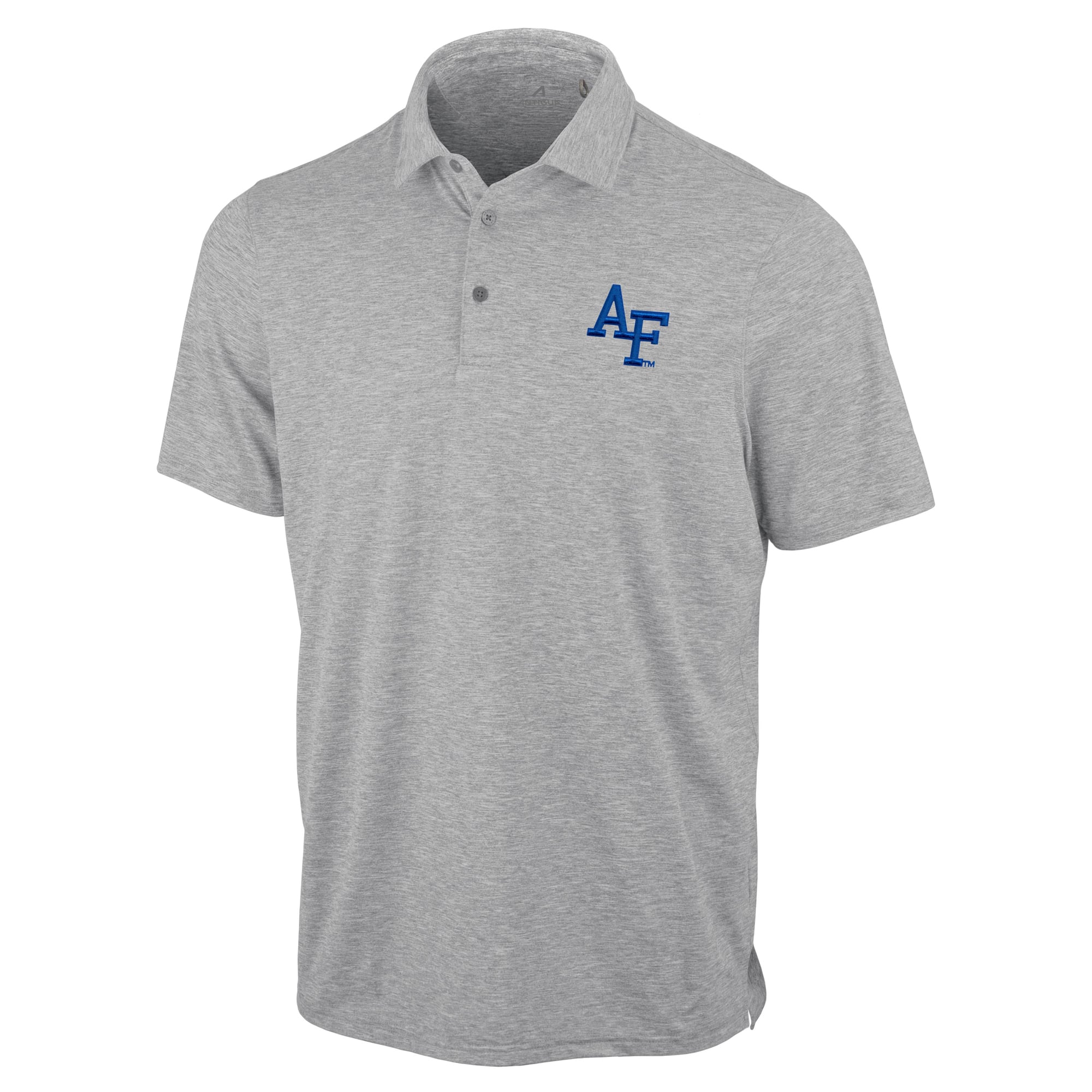 Polo statique Antigua Heather Gray Air Force Falcons pour homme