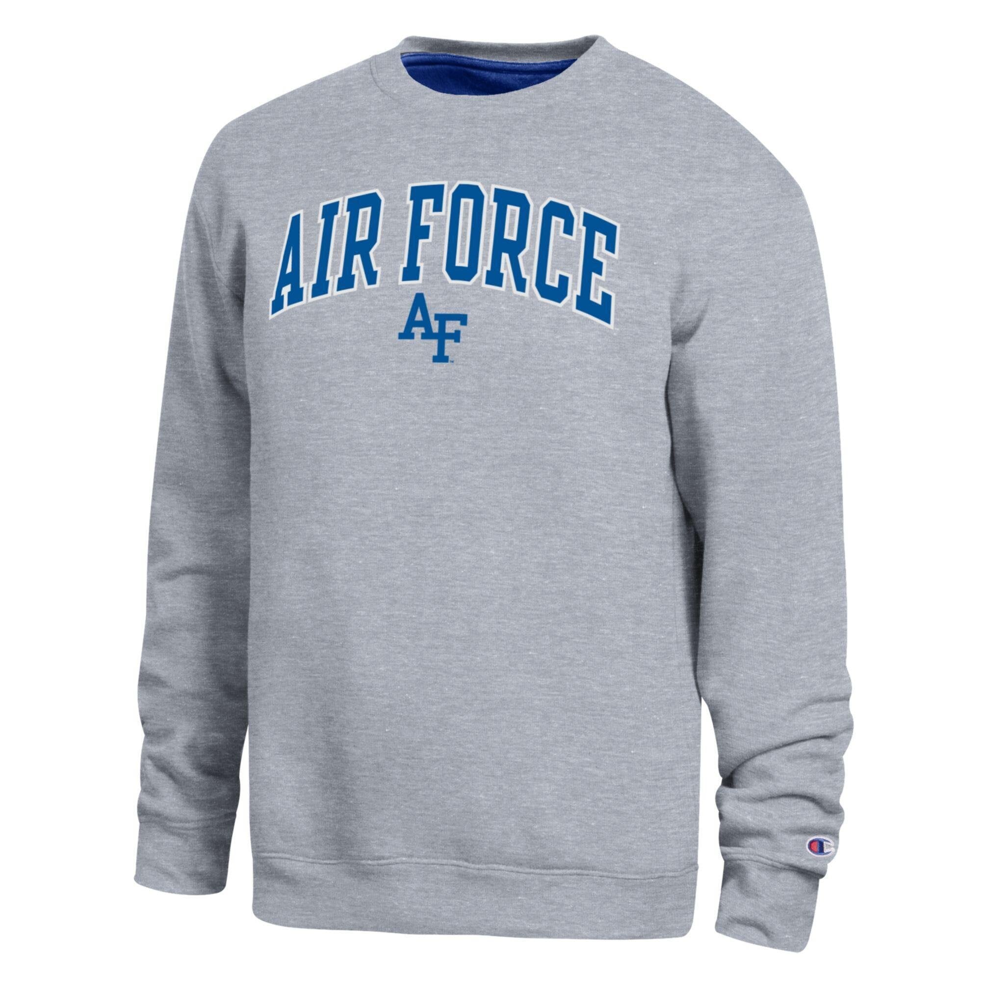 Men's Champion  Heather Gray Air Force Falcons Arch Sweatshirt