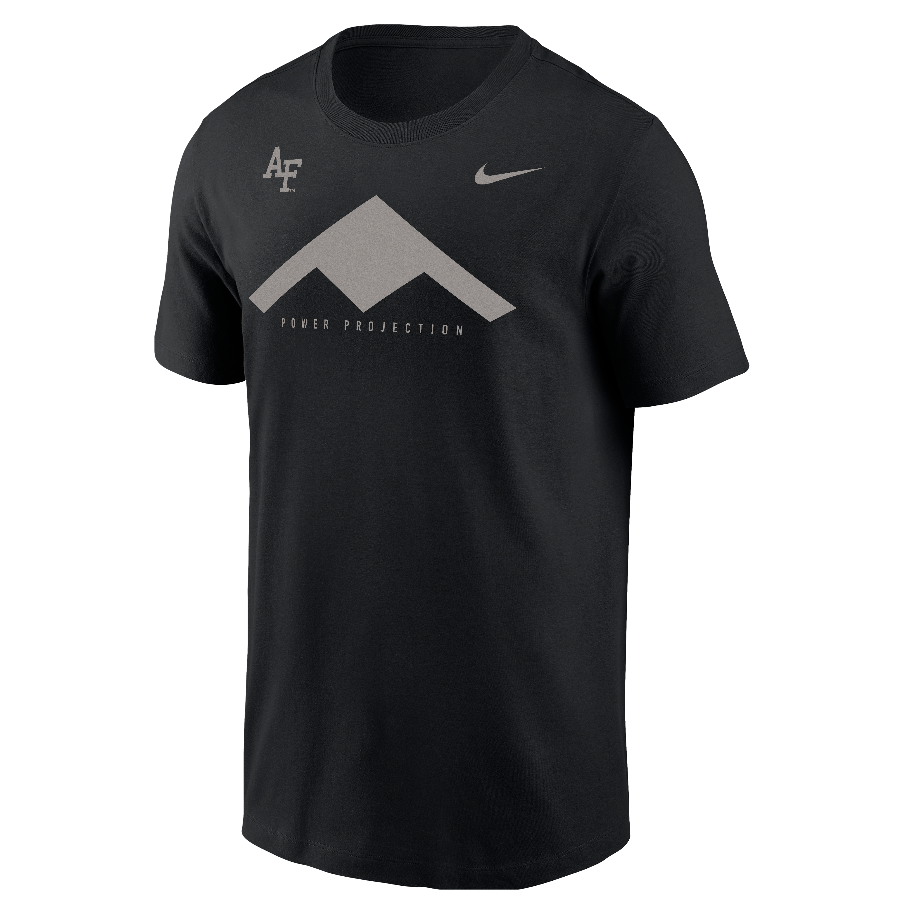 T-shirt Nike Air Force Falcons 2026 Rivalry Collection B-21 pour homme, noir