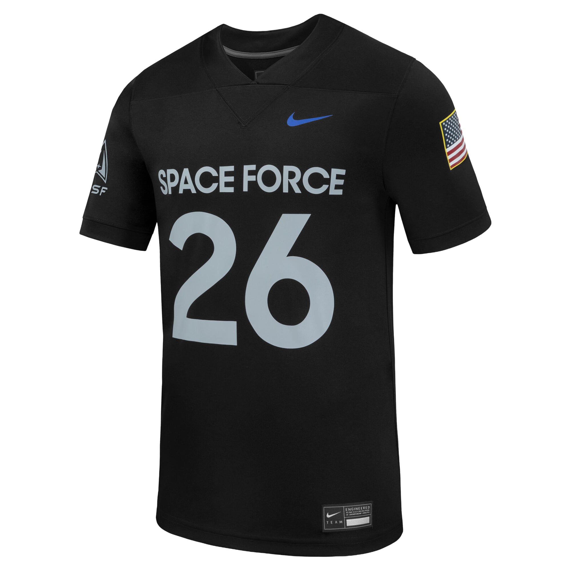 Men's Nike Black Air Force Falcons Space Replica Football Jersey