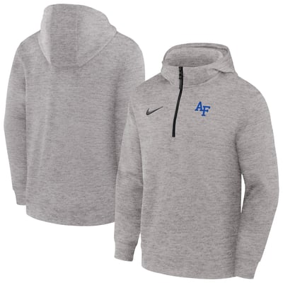 Air Force Falcons Nike Coaches Dri-FIT Half-Zip Hoodie - Gray