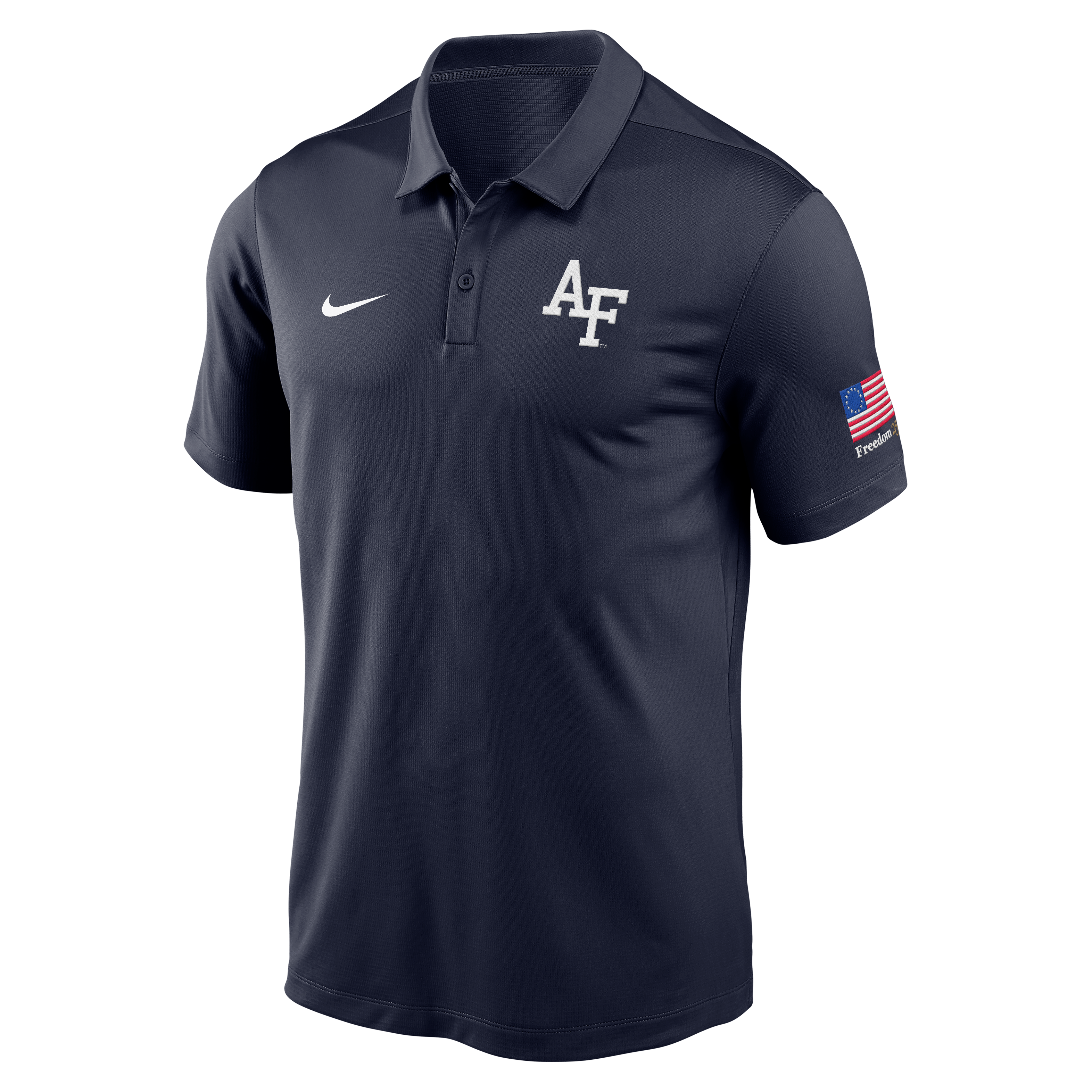 Polo Nike Air Force Falcons Freedom 250 Dri-FIT Victory pour homme, bleu marine