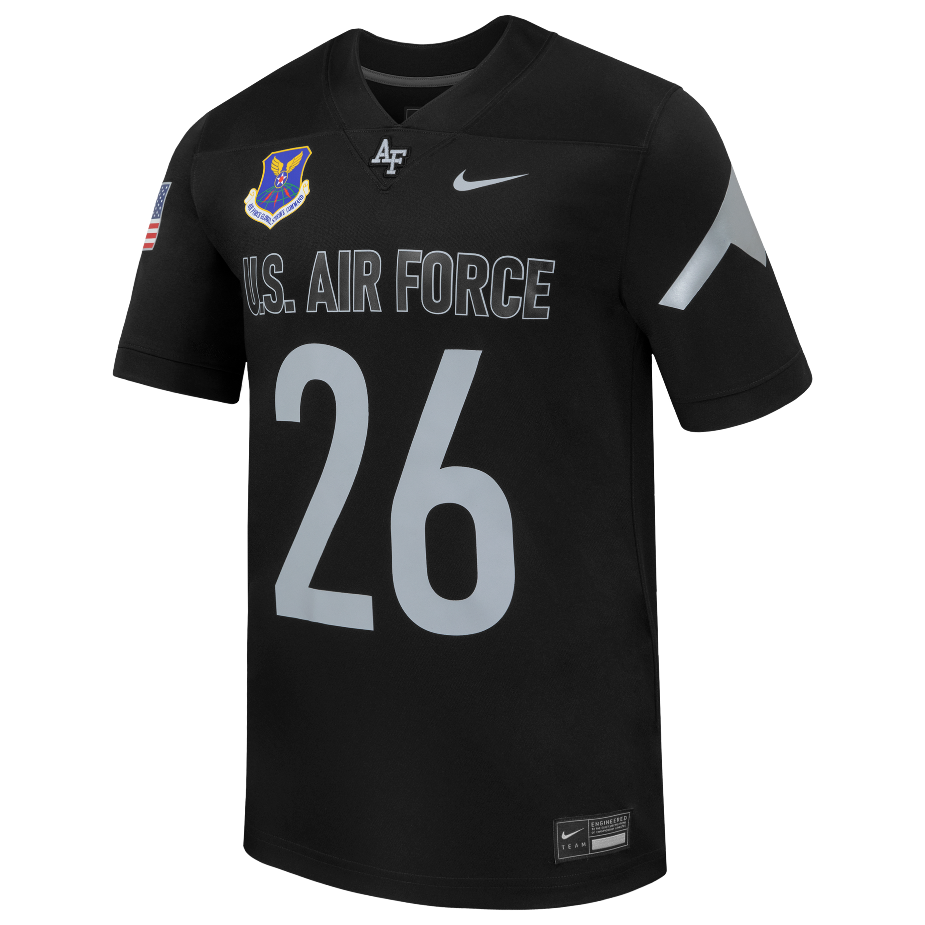 Men's Nike #26 Black Air Force Falcons 2026 Rivalry Collection Replica Football Jersey
