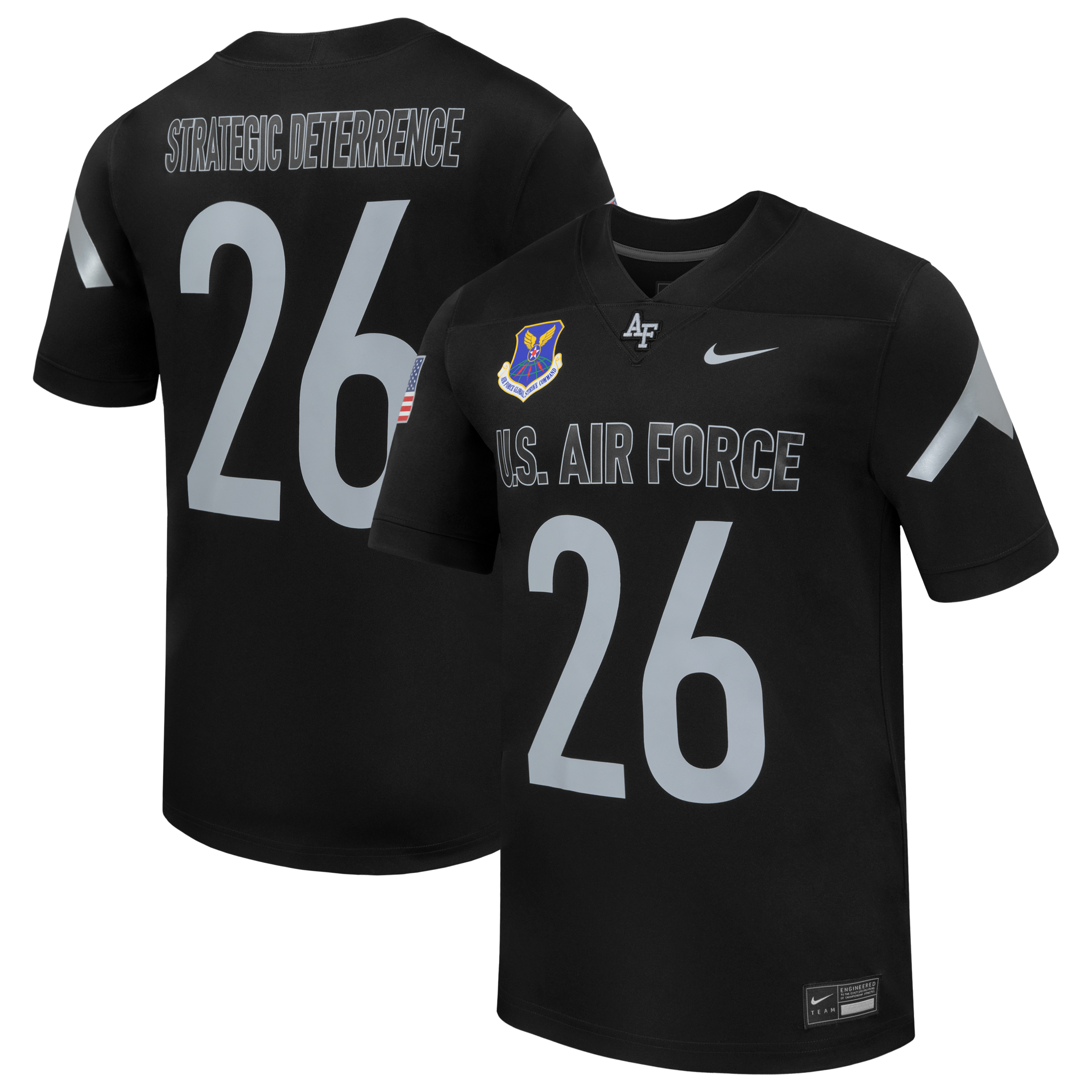 Men's Nike #26 Black Air Force Falcons 2026 Rivalry Collection Replica Football Jersey