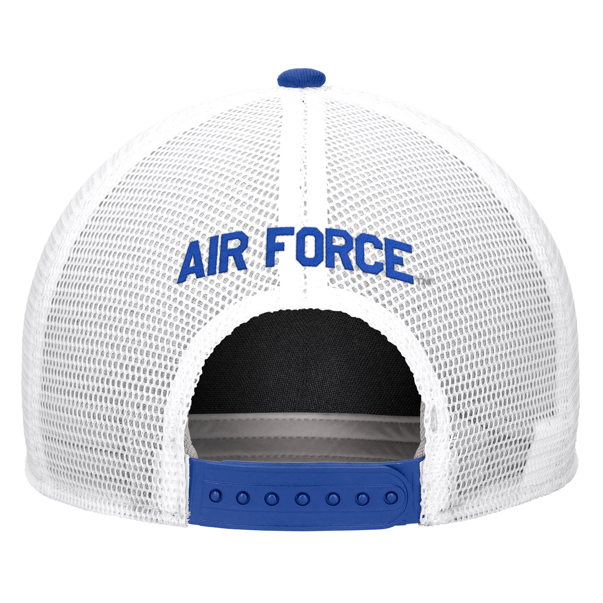 Men's Nike Royal Air Force Falcons 2026 On-Field Rope Adjustable Trucker Hat