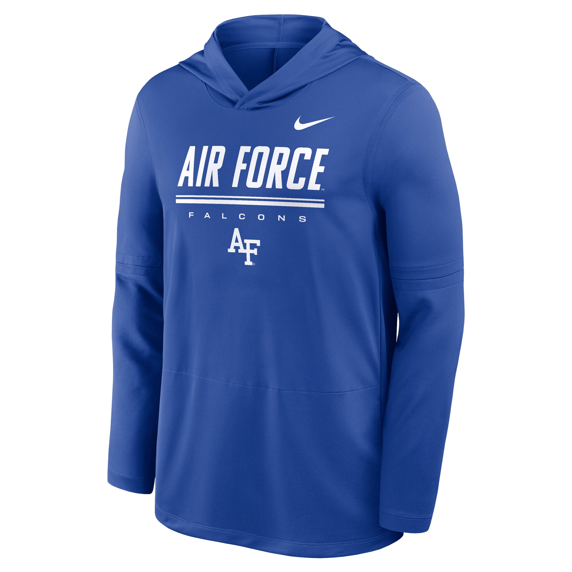 Men's Nike Royal Air Force Falcons 2026 Sideline Dri-FIT Lightweight Hooded Top