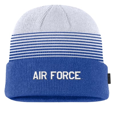 Air Force Falcons Nike 2026 On-Field Gradient Terra Cuffed Knit Hat - Royal/White