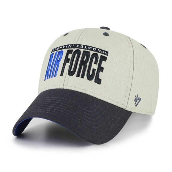 Unisex '47 Gray/Black Air Force Falcons Half Block Text MVP Adjustable Hat
