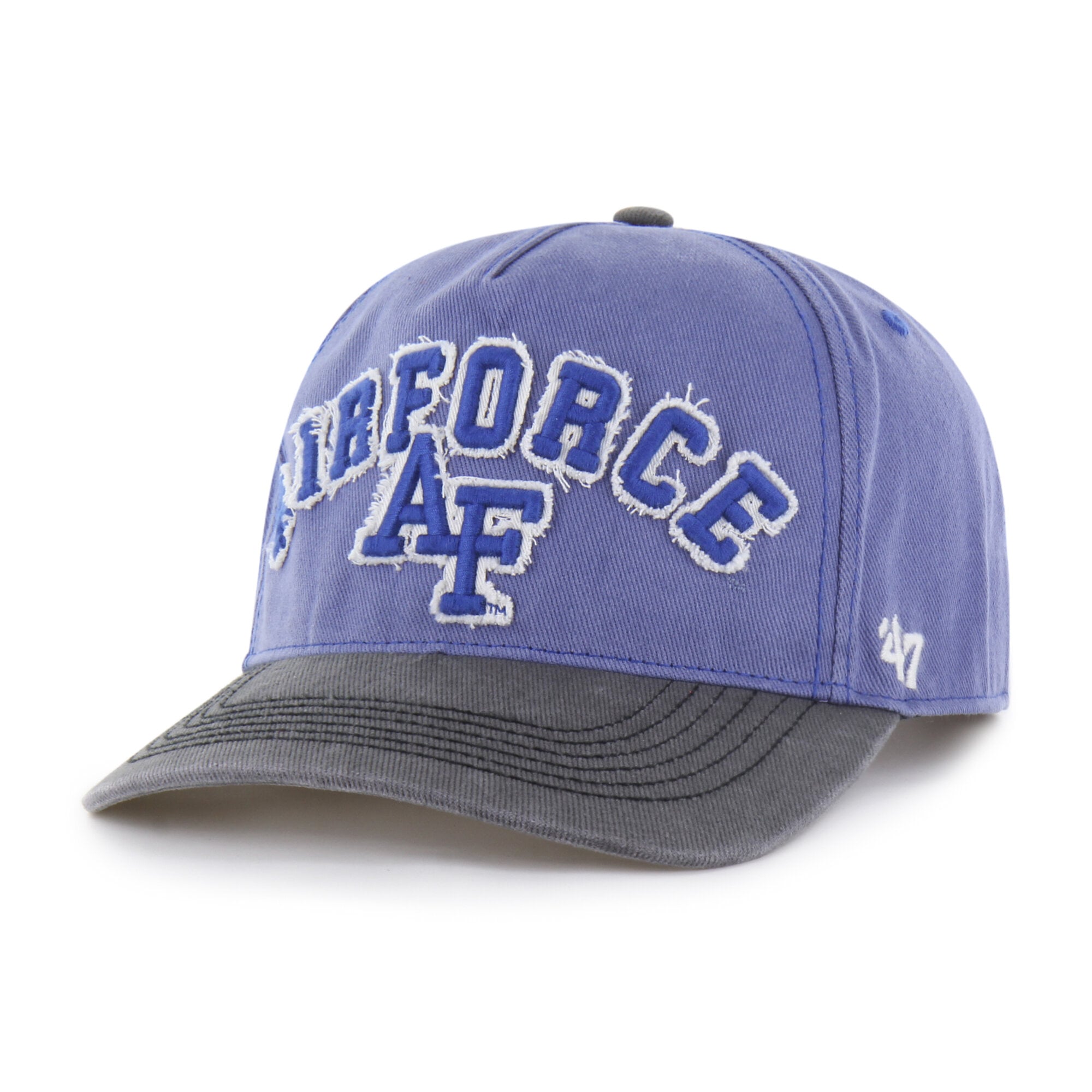 Unisex '47 Royal/Black Air Force Falcons Well-Worn Calderwood Hitch Adjustable Hat