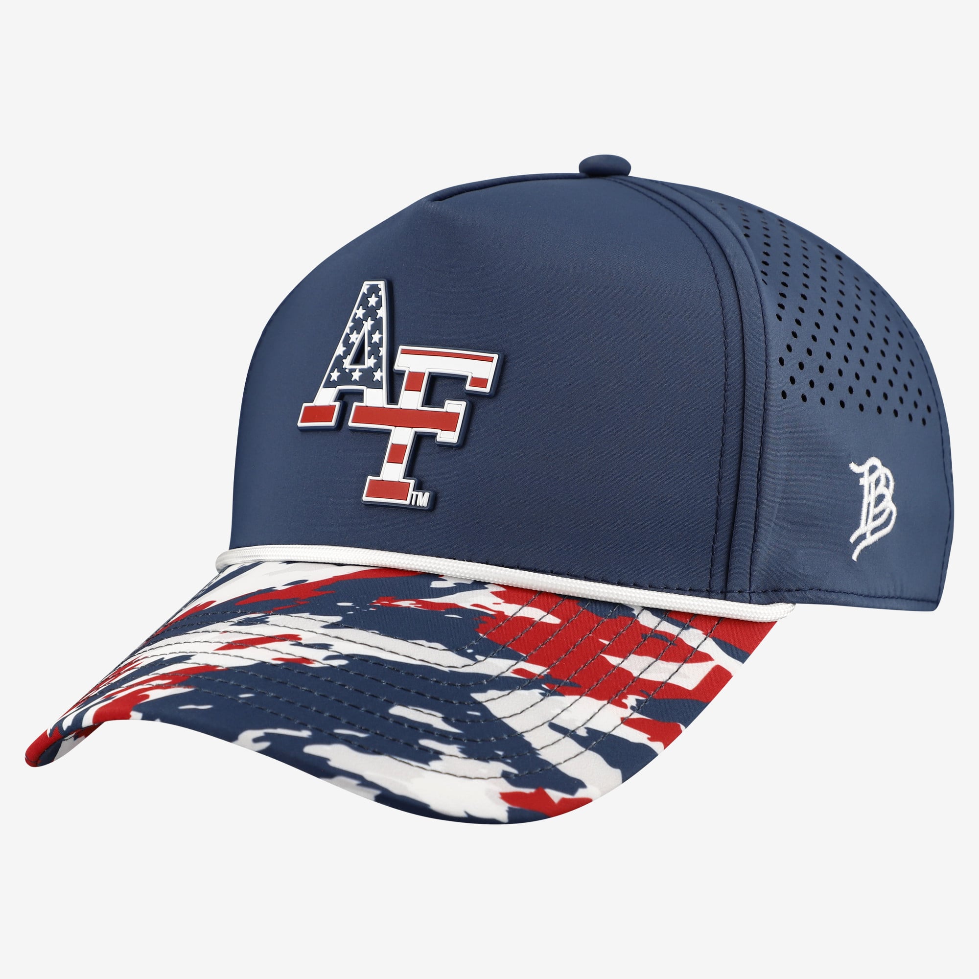 Casquette unisexe à cordon ajustable avec logo des Falcons de l'US Navy et de l'US Air Force, étoiles et rayures