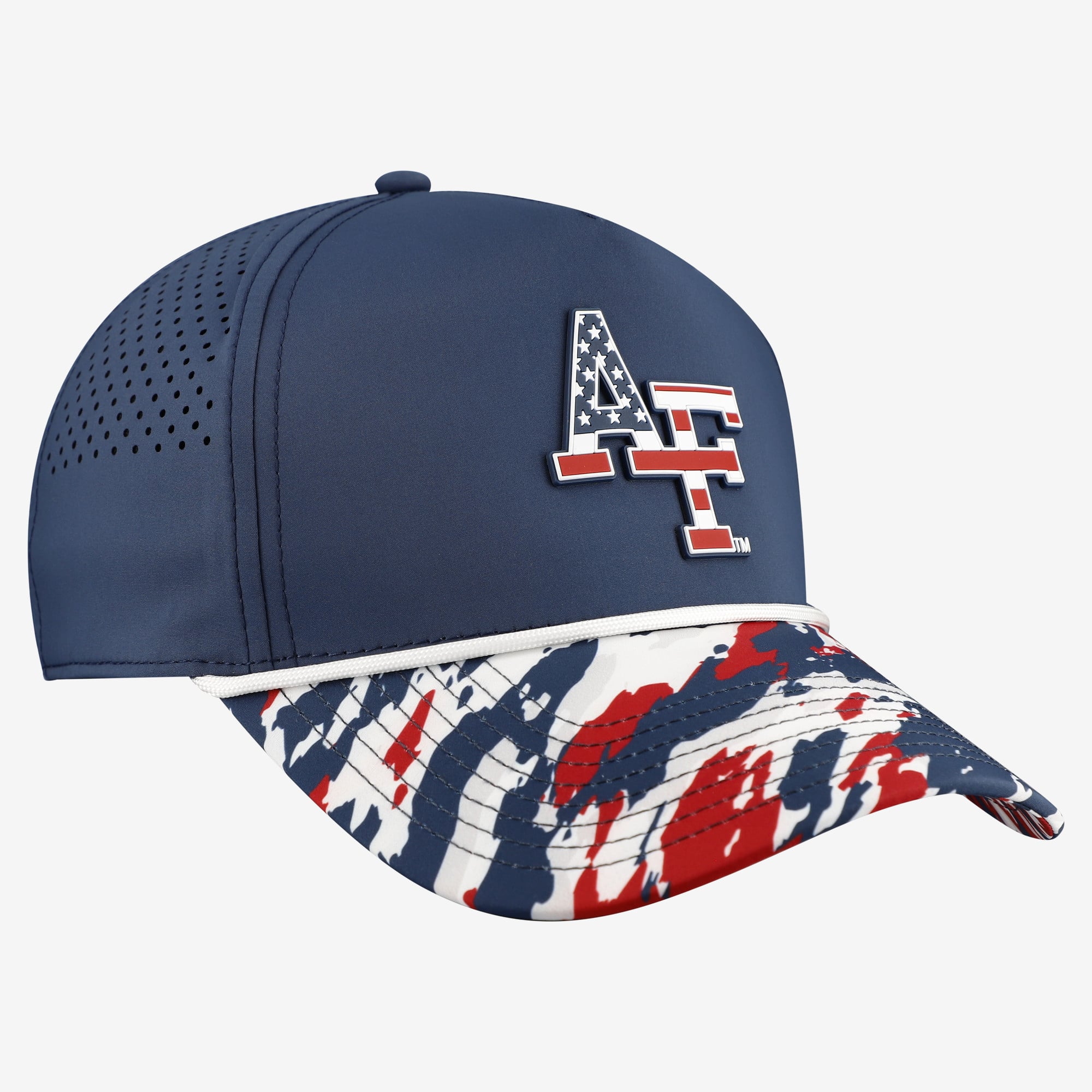 Casquette unisexe à cordon ajustable avec logo des Falcons de l'US Navy et de l'US Air Force, étoiles et rayures