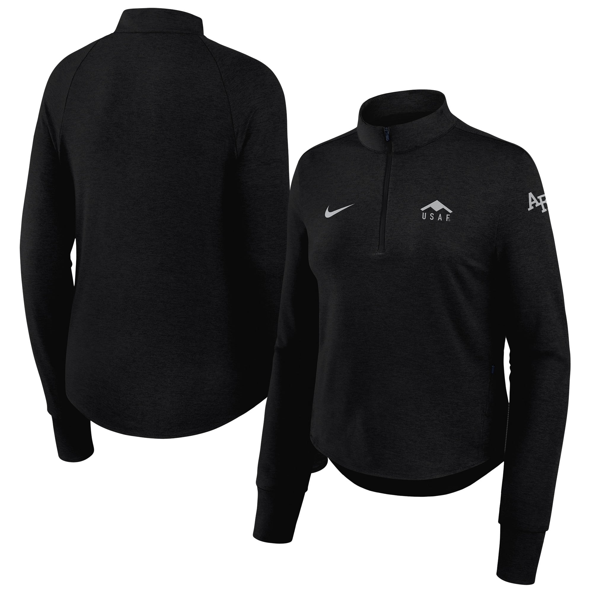 Women's Nike Gray Air Force Falcons 2026 Rivalry Collection Swift Dri-FIT Half-Zip Top