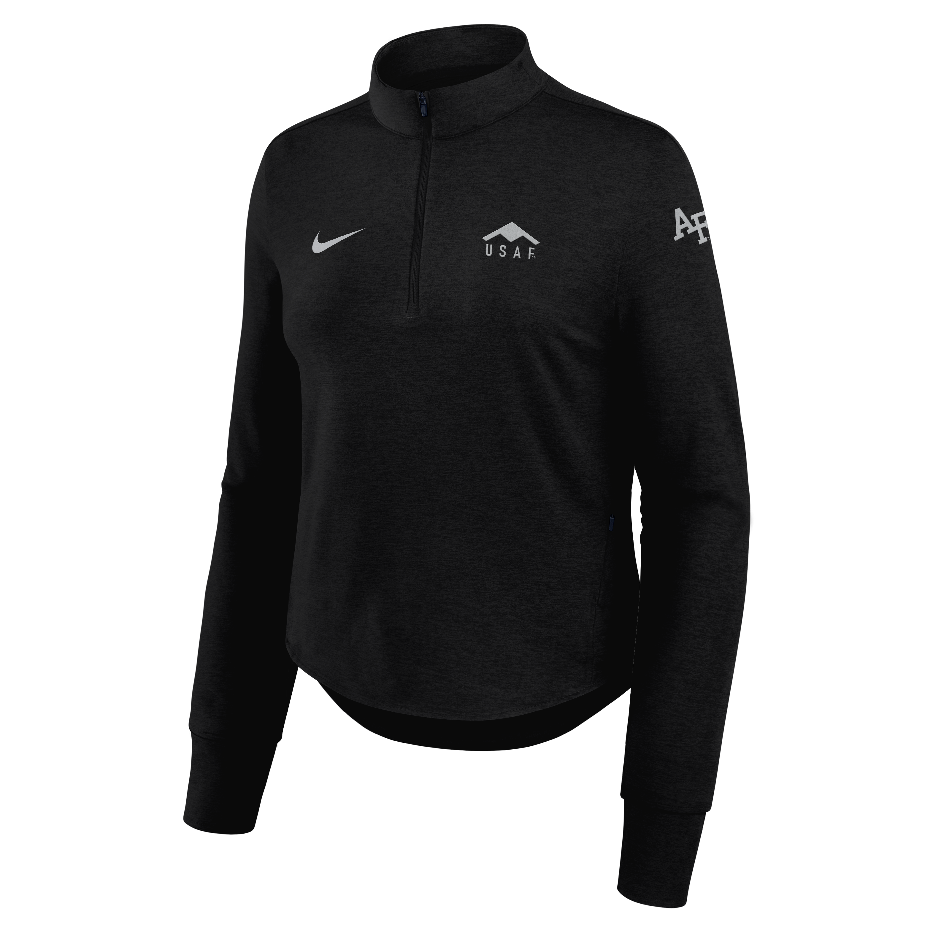 Women's Nike Gray Air Force Falcons 2026 Rivalry Collection Swift Dri-FIT Half-Zip Top