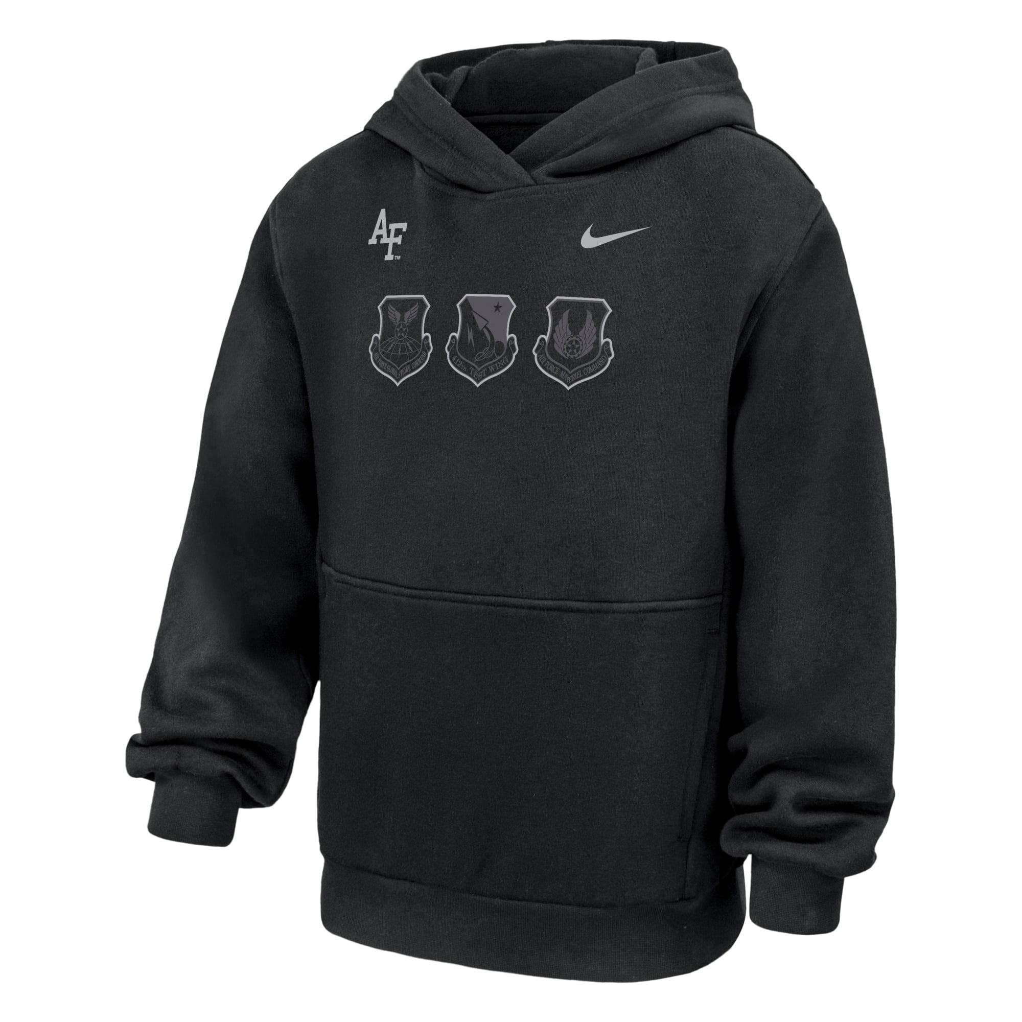Youth Nike Black Air Force Falcons 2026 Rivalry Collection Club Fleece Hoodie
