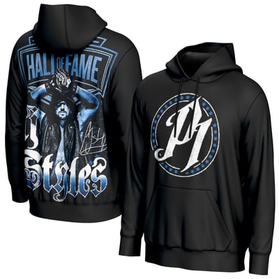 AJ Styles ProSphere Youth WWE Hall of Fame Hoodie - Black