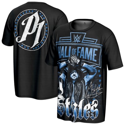 AJ Styles ProSphere Youth WWE Hall of Fame T-Shirt - Black