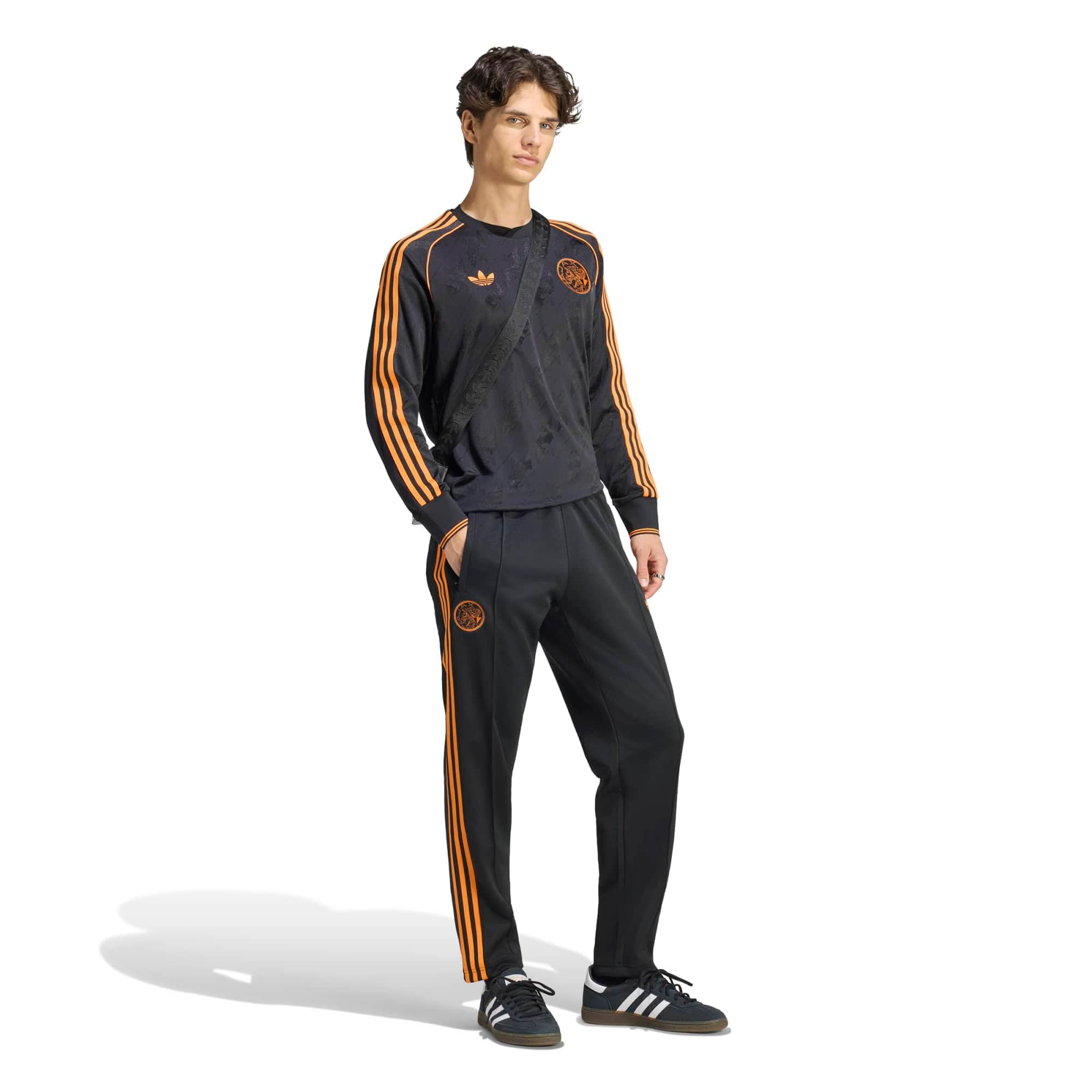 Men's adidas Originals Black Ajax 2026/27 Replica Long Sleeve Jersey