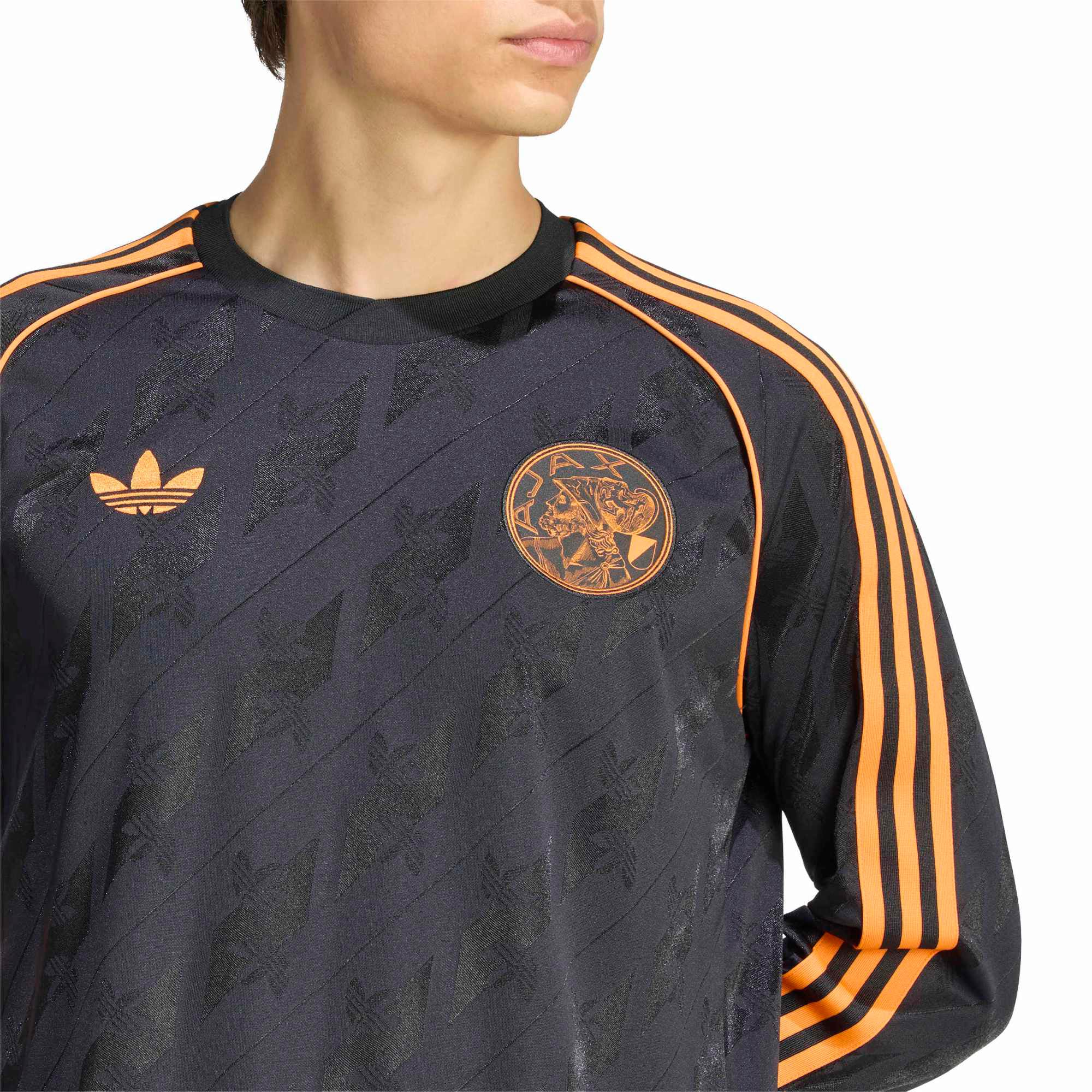 Men's adidas Originals Black Ajax 2026/27 Replica Long Sleeve Jersey