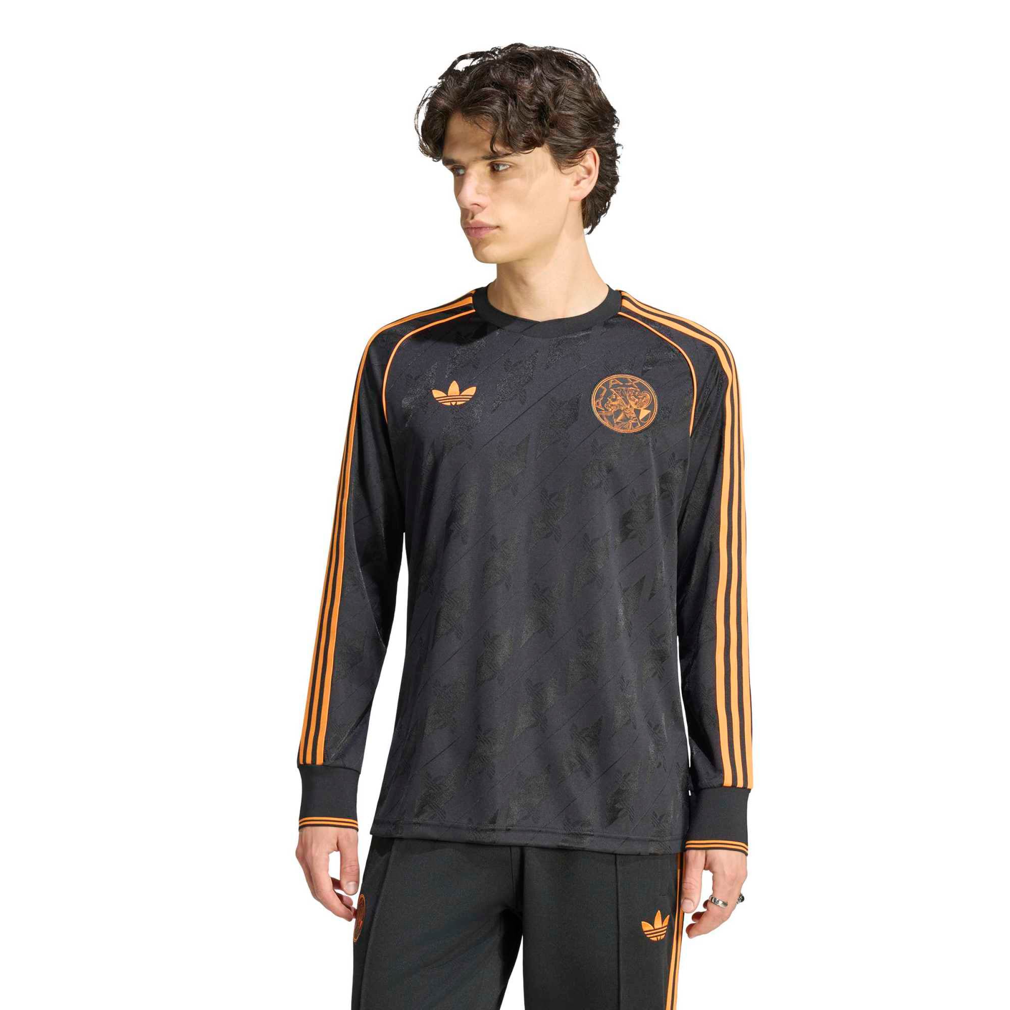 Men's adidas Originals Black Ajax 2026/27 Replica Long Sleeve Jersey