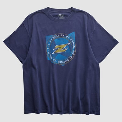 Akron Zips Russell 2010s T-shirt - Navy - XL by Fanatics Real Vintage