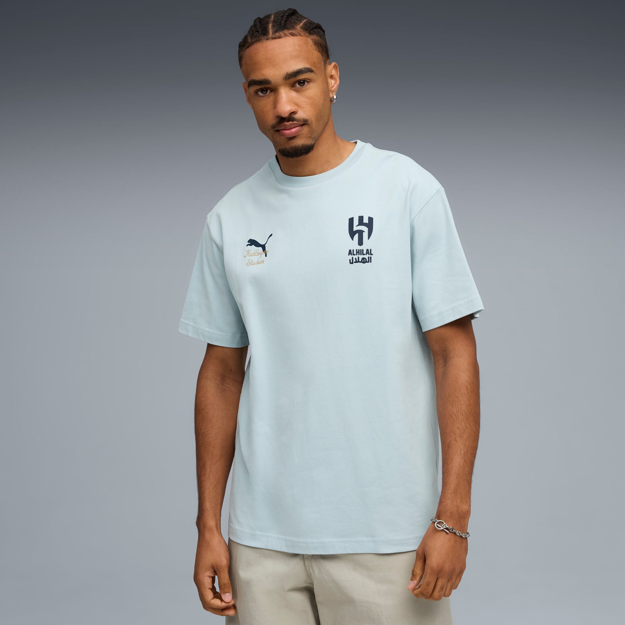 Men's Puma x KidSuper Blue Al Hilal 2025 FIFA Club World Cup Graphic T-Shirt