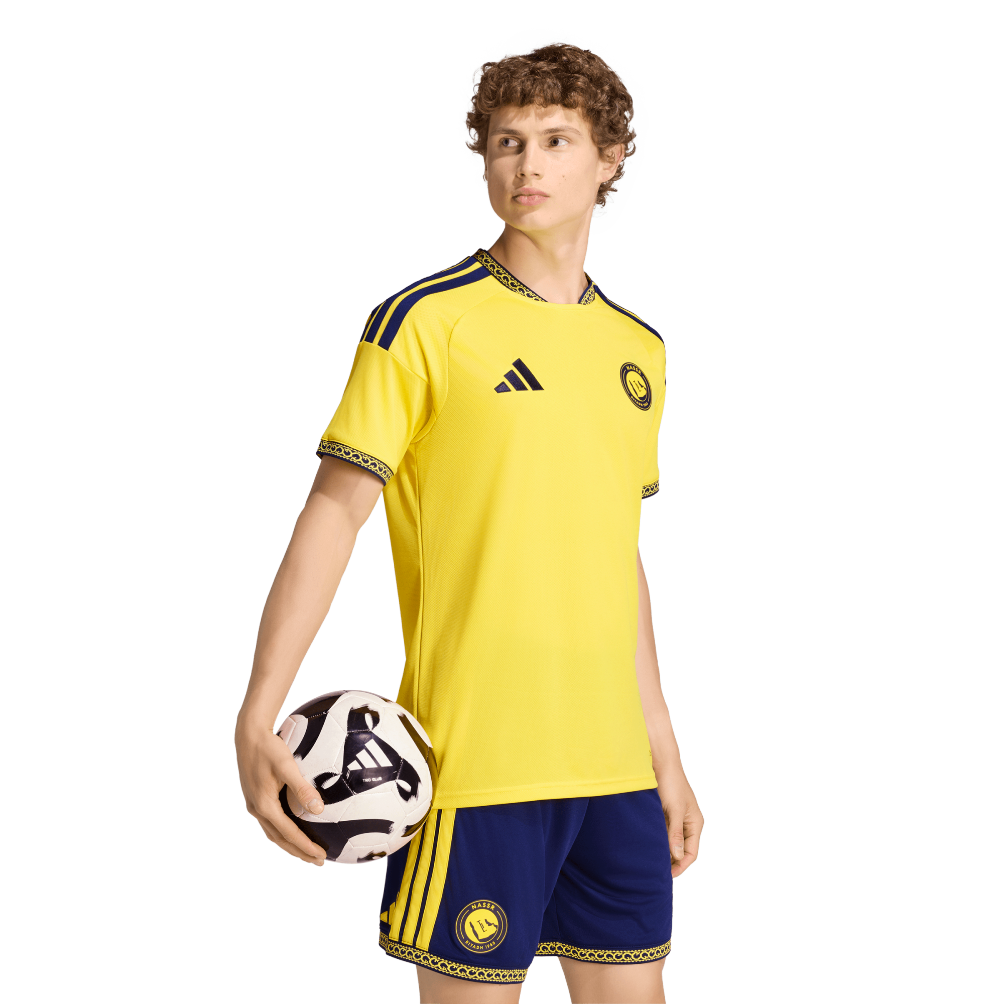 Men's adidas Cristiano Ronaldo Yellow Al-Nassr FC 2026/27 Home Replica Jersey