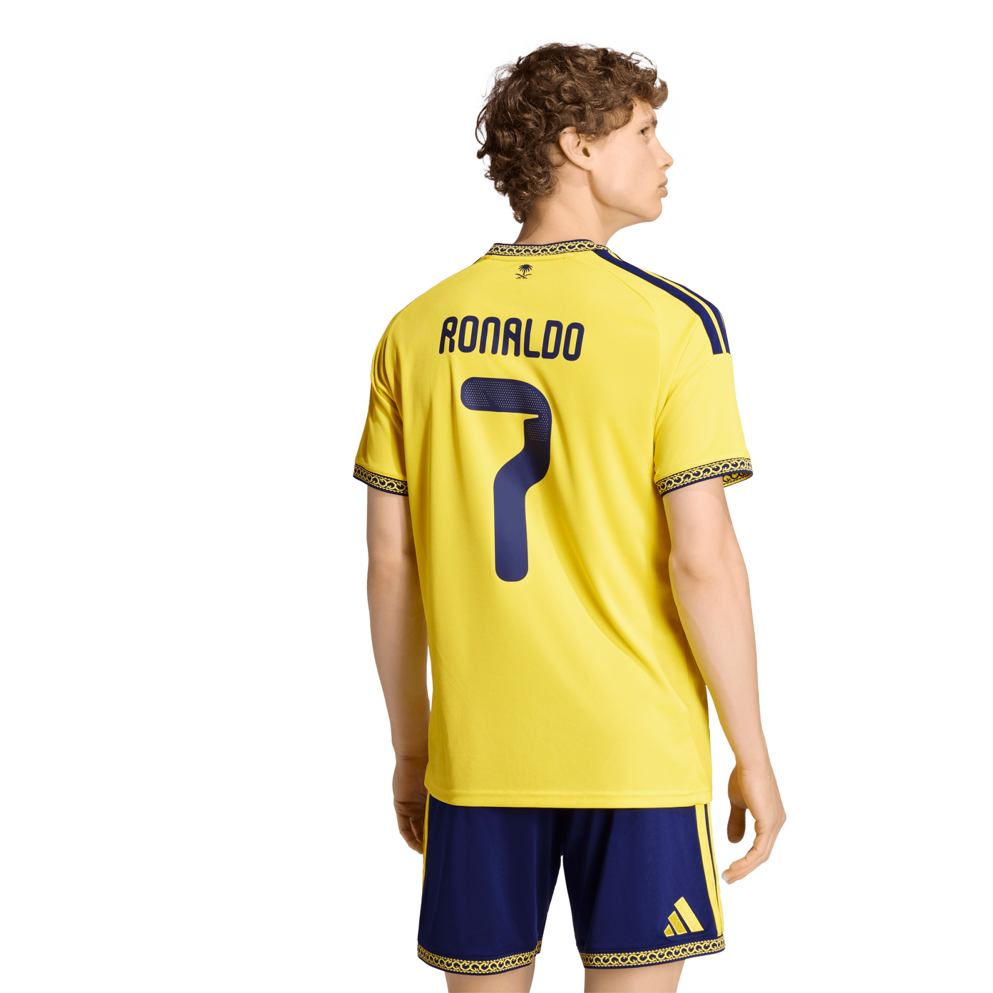 Men's adidas Cristiano Ronaldo Yellow Al-Nassr FC 2026/27 Home Replica Jersey