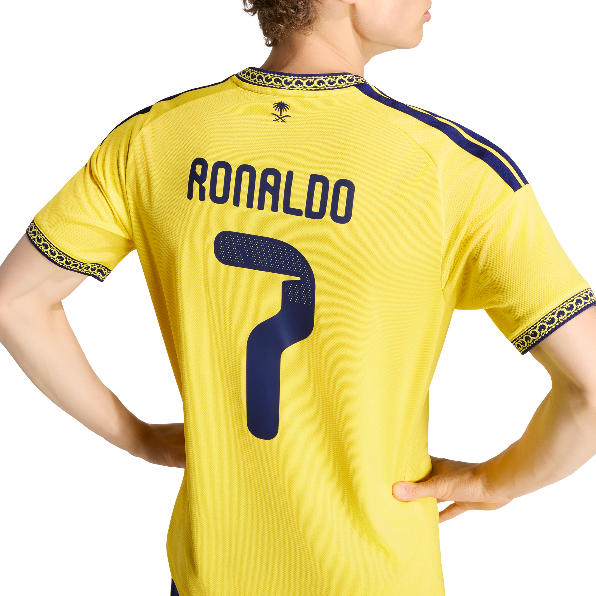 Men's adidas Cristiano Ronaldo Yellow Al-Nassr FC 2026/27 Home Replica Jersey