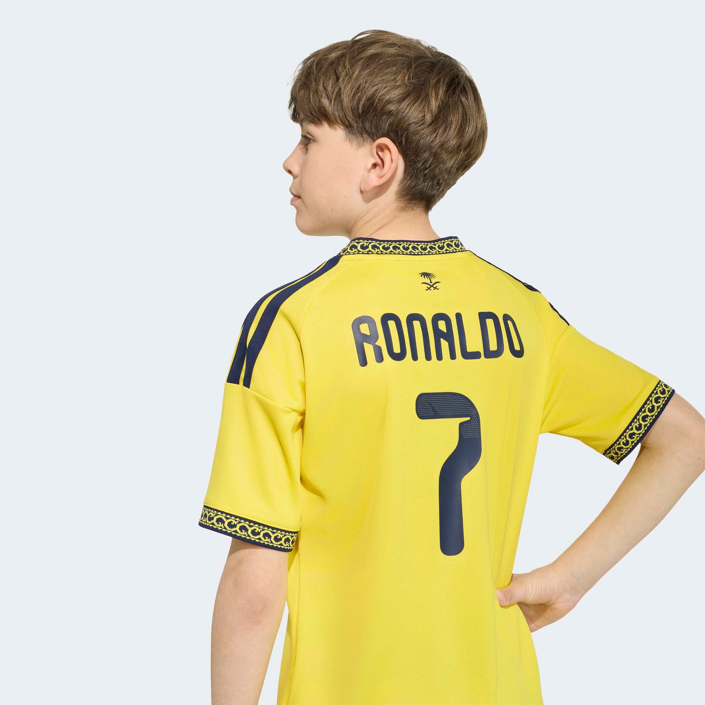 Youth adidas Cristiano Ronaldo Yellow Al-Nassr FC 2026/27 Home Replica Jersey