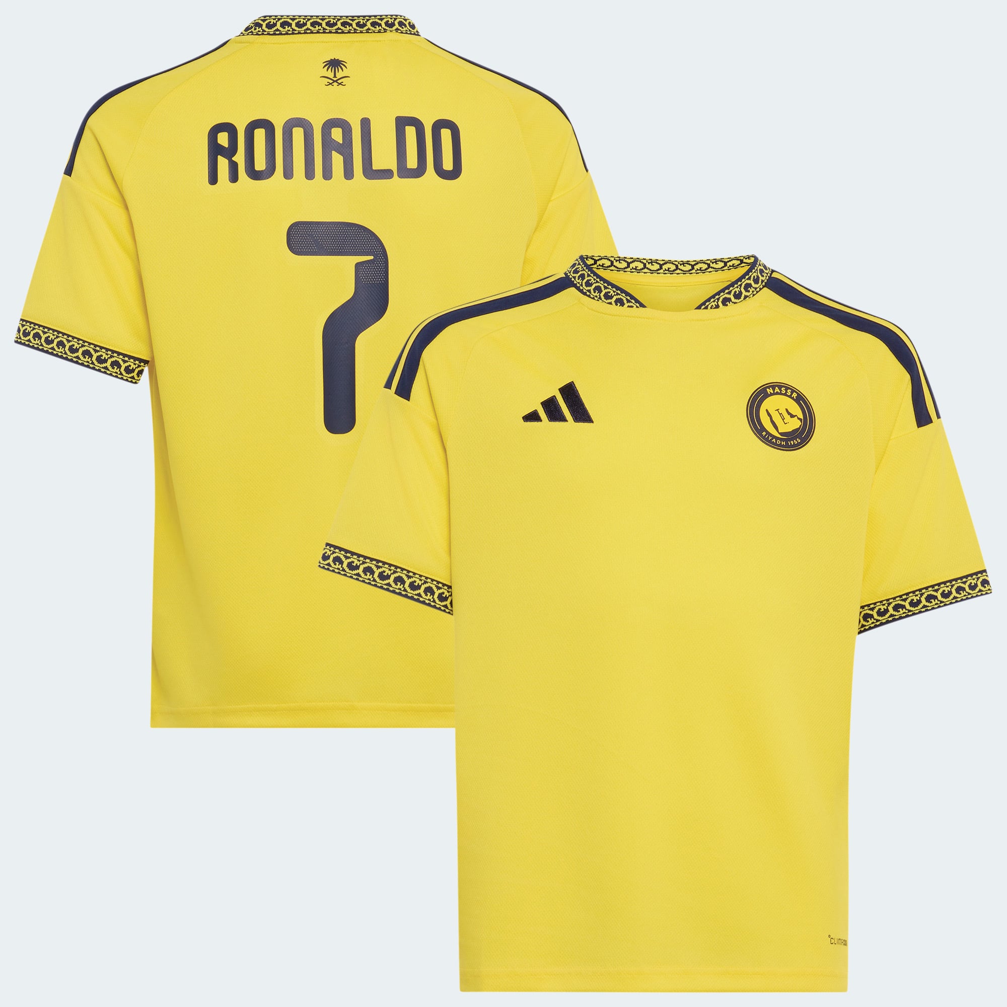 Youth adidas Cristiano Ronaldo Yellow Al-Nassr FC 2026/27 Home Replica Jersey