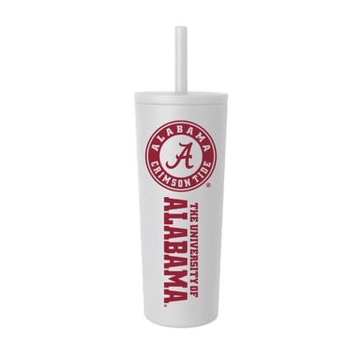 Alabama Crimson Tide 24oz. No Spill Straw Tumbler