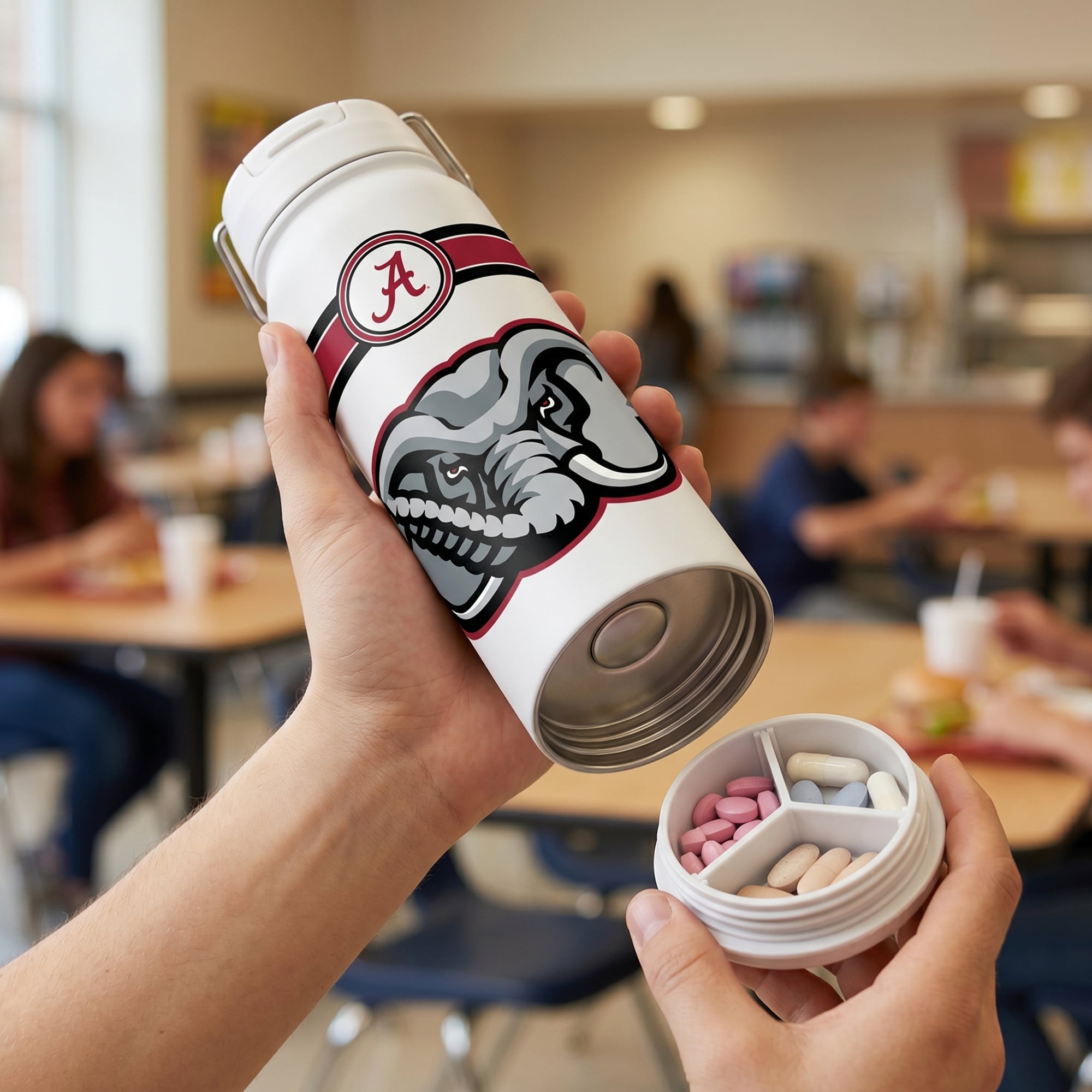 Alabama Crimson Tide 24oz. Triple Option Bottle