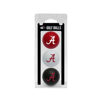Alabama Crimson Tide 3-Pack Multi-Colored Team Golf Ball Set