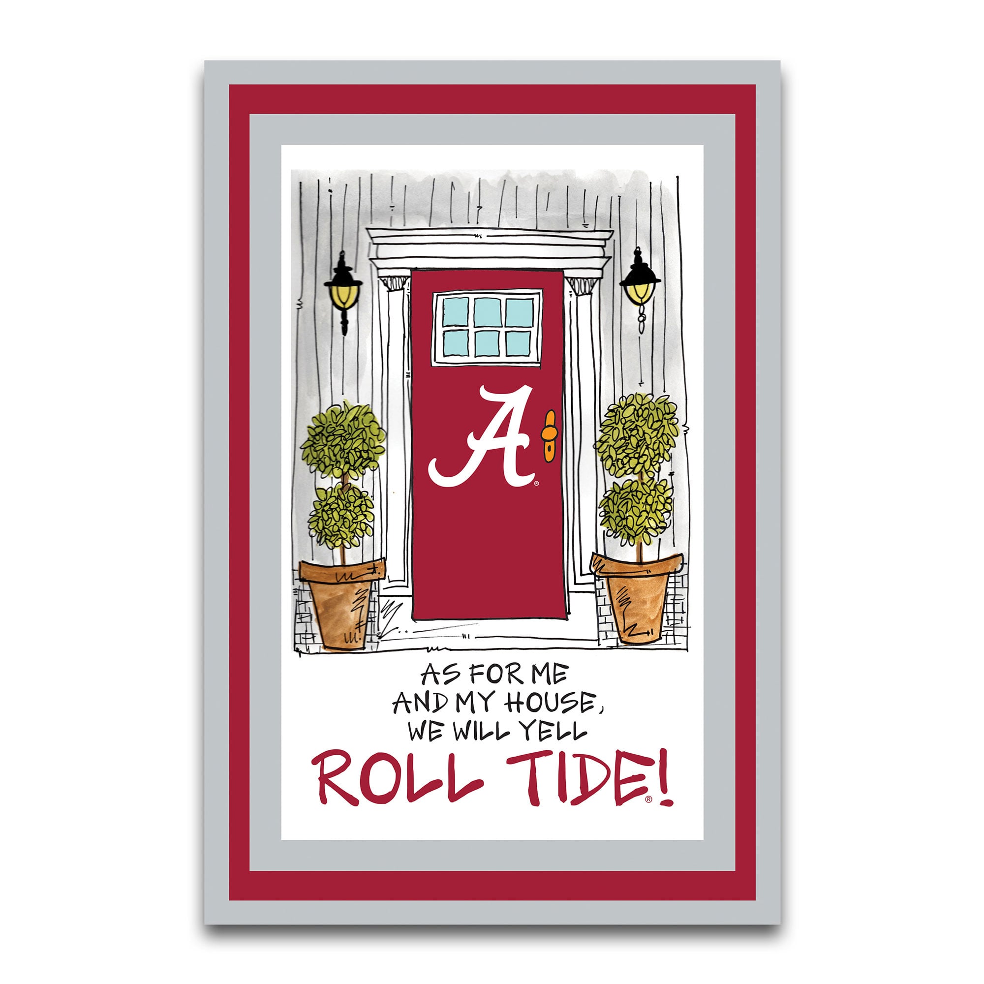 Drapeau de jardin Alabama Crimson Tide « As For Me » 30 x 45 cm