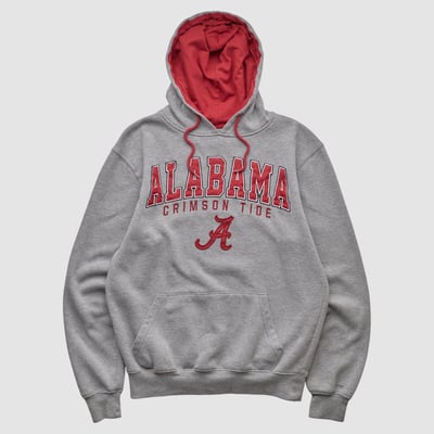 Alabama Crimson Tide Colosseum 2010s Hooded Pullover Sweatshirt - Heather Gray - XS by Fanatics Real Vintage