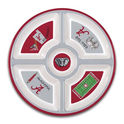 Alabama Crimson Tide Five-Section Melamine Platter