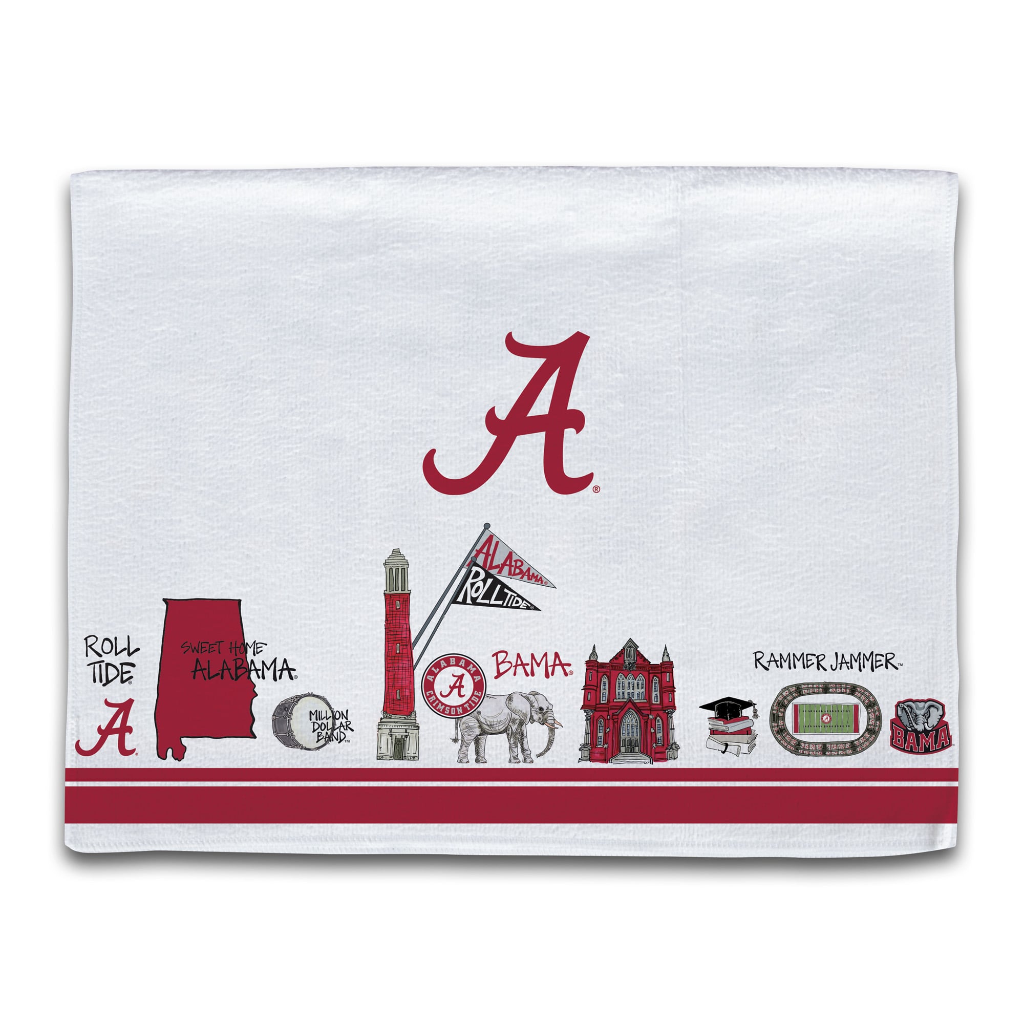 Alabama Crimson Tide Icon Kitchen Towel