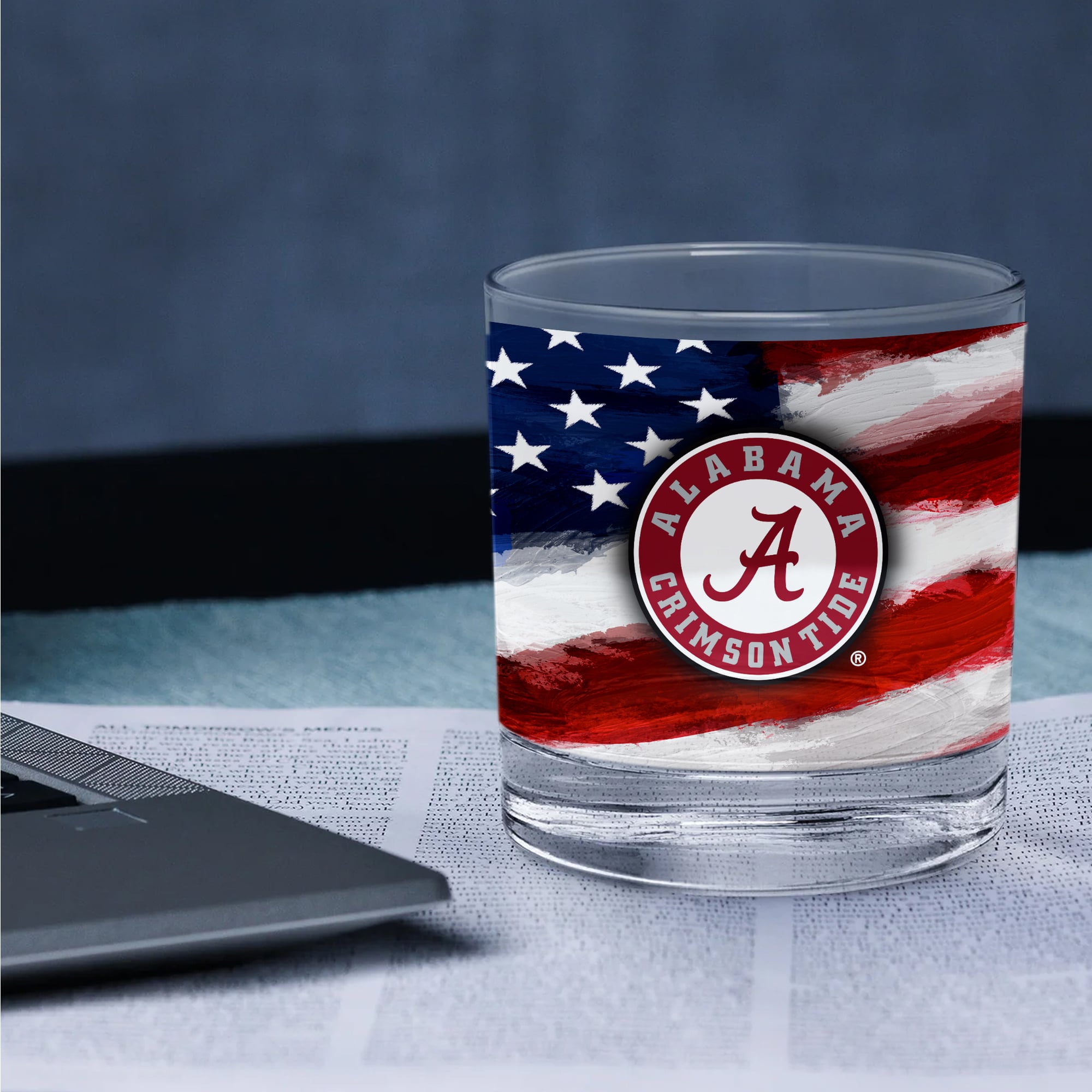 Coffret de deux verres à whisky Alabama Crimson Tide de 414 ml (14 oz) style Americana