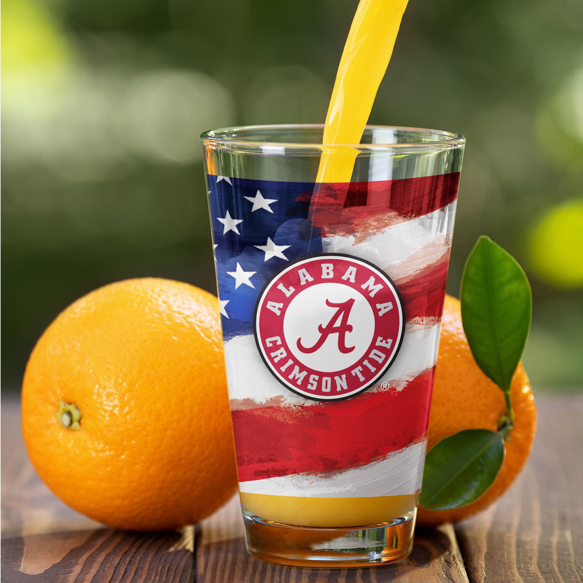 Alabama Crimson Tide Two-Pack 16oz. Americana Pint Glass Set