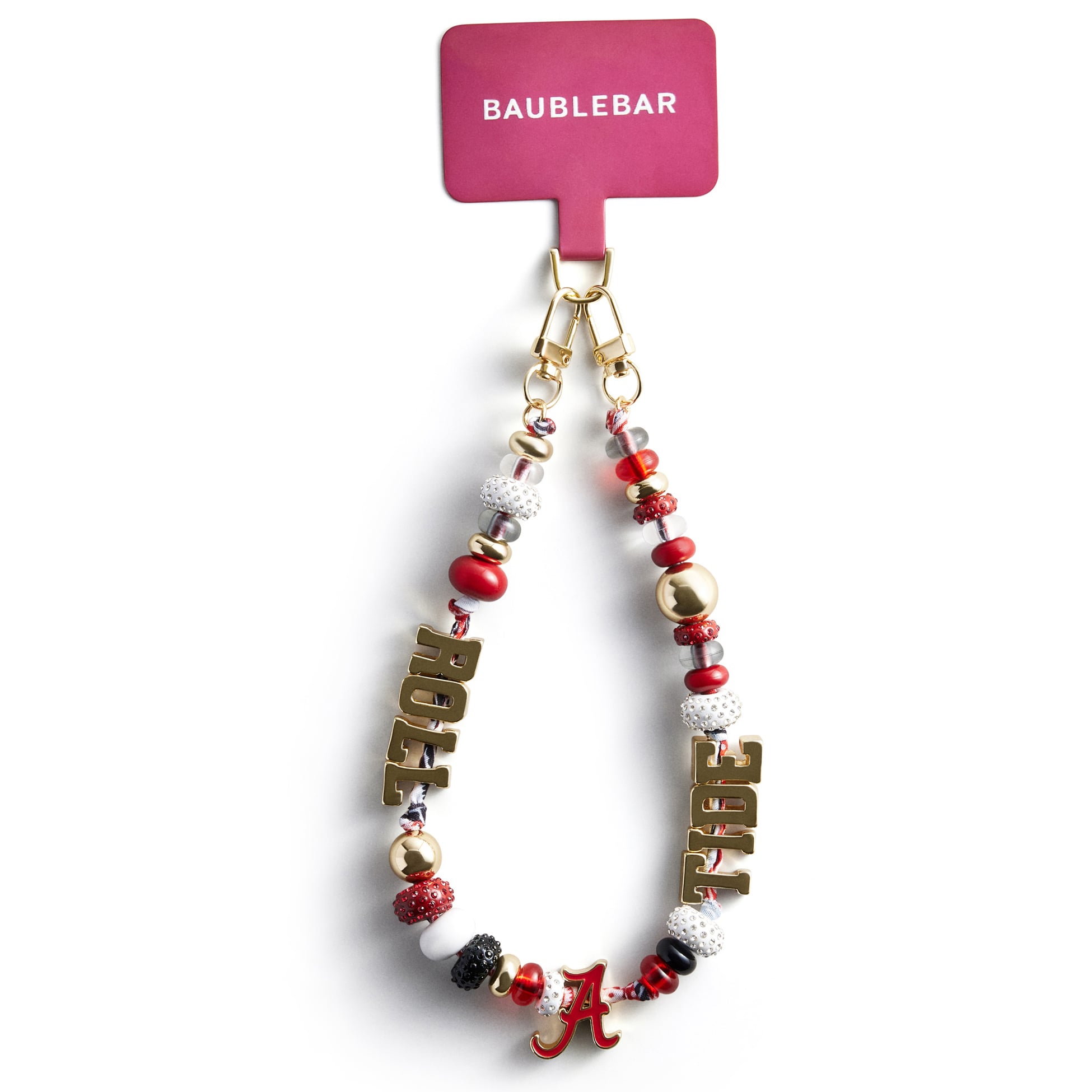BaubleBar Alabama Crimson Tide Beaded Phone Strap