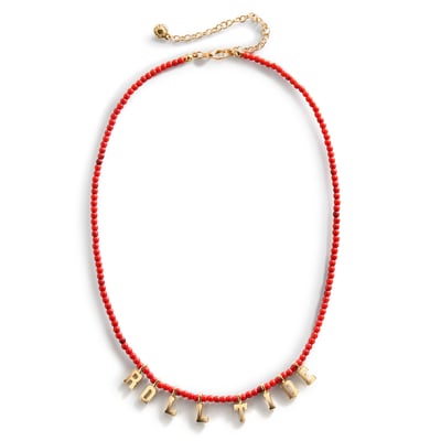 Collier à slogan délicat en perles BaubleBar Alabama Crimson Tide