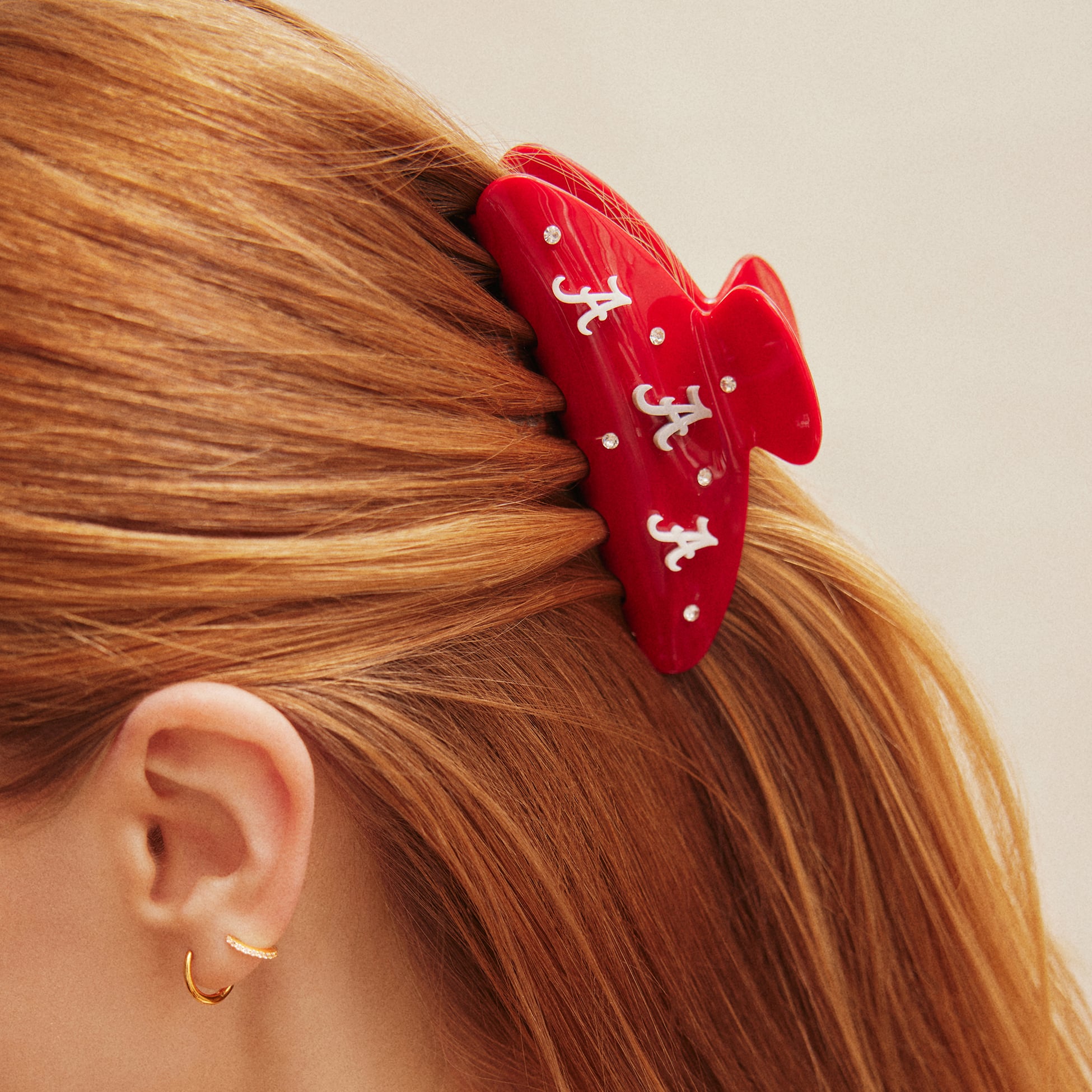 BaubleBar Alabama Crimson Tide Logo Hair Claw Clip