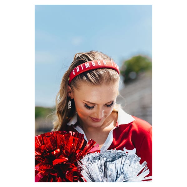 Brianna Cannon Alabama Crimson Tide Thin Embroidered Headband display picture 2