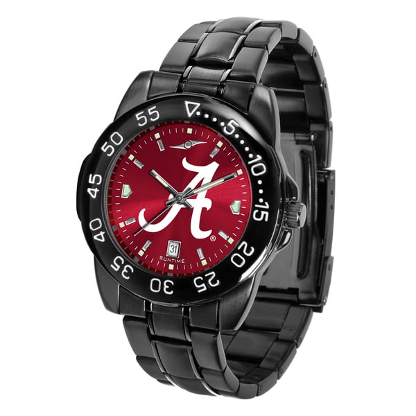 ALABAMA FANS. RED WATCH WITH WHITE A ON FACE.  NEW BATTERY GAME TIME MEN main image 2