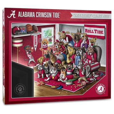 Alabama Crimson Tide Fanpoint Purebred Fans 18'' x 24'' A Real Nailbiter 500-Piece Puzzle