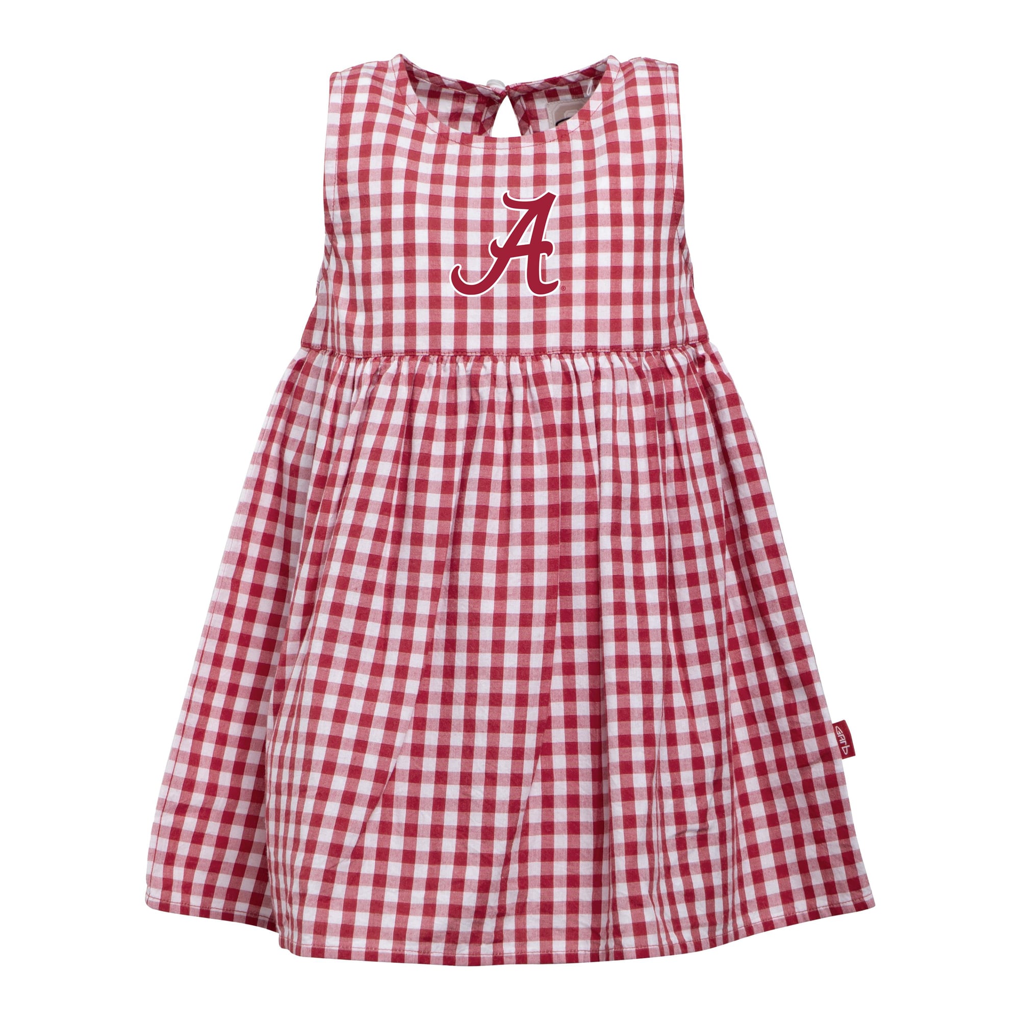 Girls Infant Garb Crimson Alabama Tide Loren Gingham Dress